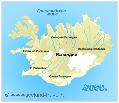 карта исландии